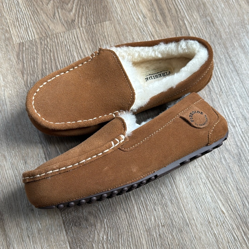 Women's Fireside by Dearfoams  Genuine Shearling Moccasin